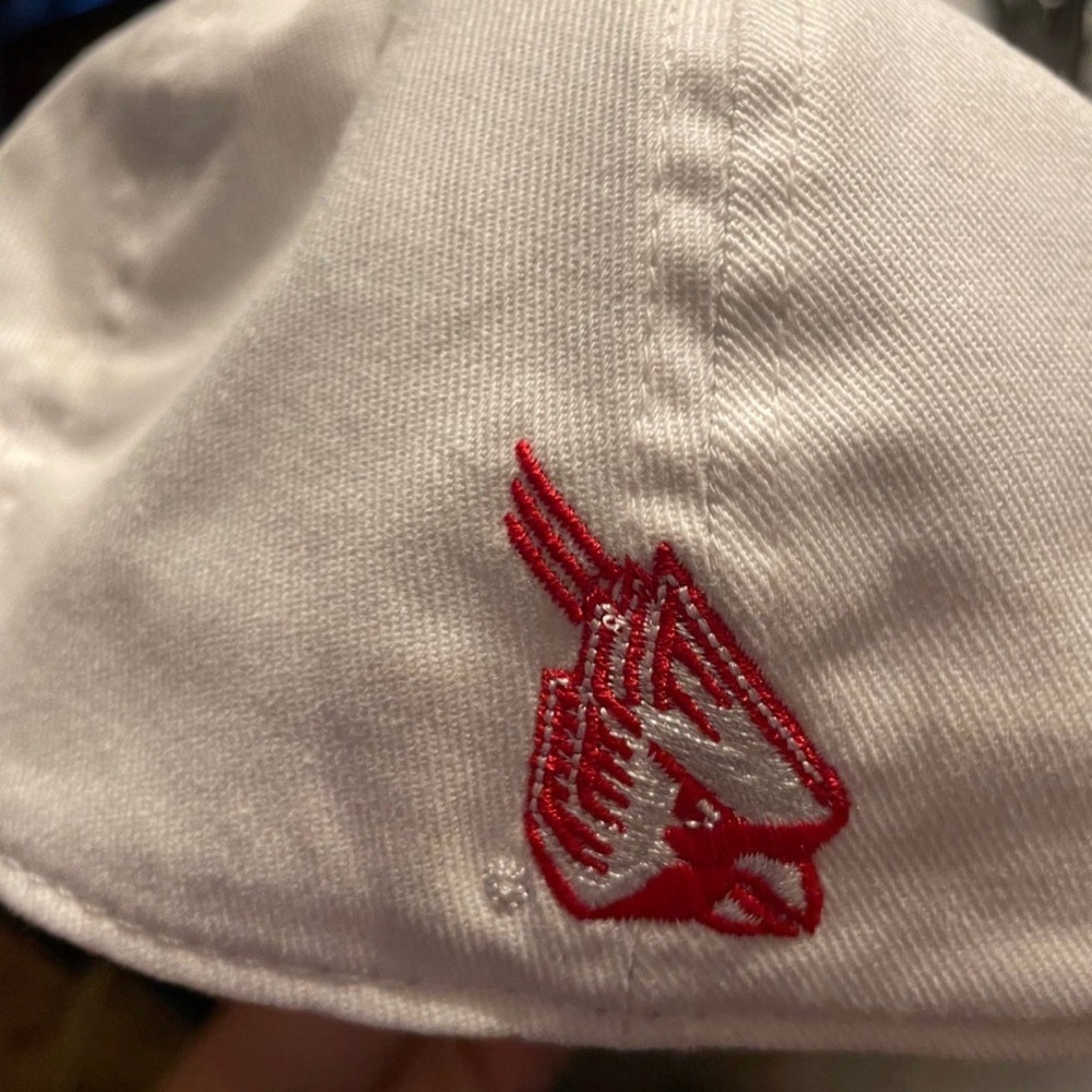 Top of the World White Ball State Cardinals Hat - Picture 2 of 3